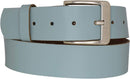 Genuine leather belt with nickel-free buckle in antique silver