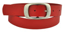 Wide belt made of genuine leather with a nickel-free buckle