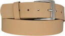 Genuine leather belt with nickel-free buckle in antique silver