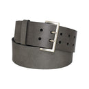 Antique silver nickel free genuine leather belt buckle