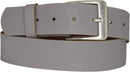 Genuine leather belt with nickel-free buckle in antique silver
