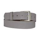 Genuine leather belt with nickel-free buckle in antique silver