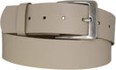 Genuine leather belt with nickel-free buckle in antique silver