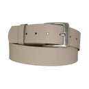 Genuine leather belt with nickel-free buckle in antique silver