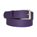 Genuine leather belt with nickel-free buckle in antique silver