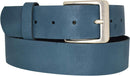 Genuine leather belt with nickel-free buckle in antique silver