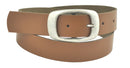 Wide belt made of genuine leather with a nickel-free buckle