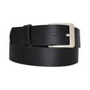Genuine leather belt with nickel-free buckle in antique silver