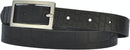 Narrow 2.5 cm wide genuine leather belt with 4 square buckles