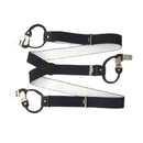 Dayneq suspenders, 6 strong clips, choice of color and length, 3.5 cm wide