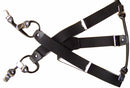 Dayneq suspenders, 6 strong clips, choice of color and length, 3.5 cm wide