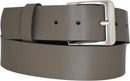 Genuine leather belt with nickel-free buckle in antique silver