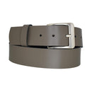 Genuine leather belt with nickel-free buckle in antique silver