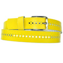 3 cm wide hole belt made of genuine leather (small-large holes)