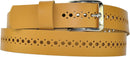 3 cm wide hole belt made of genuine leather (small-large holes)