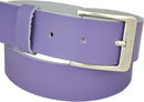 Genuine leather belt with nickel-free buckle in antique silver