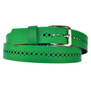 3 cm wide hole belt made of genuine leather (small-large holes)