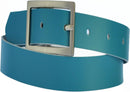 3.5 cm wide genuine leather belt with square buckle.