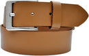 4.5 cm wide, 75 to 150 cm waist width, nickel-free genuine leather belt with antique silver buckle