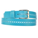 3 cm wide hole belt made of genuine leather (small-large holes)