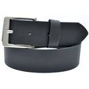 4.5 cm wide, 75 to 150 cm waist width, nickel-free genuine leather belt with antique silver buckle