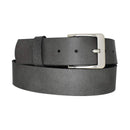 Genuine leather belt with nickel-free buckle in antique silver