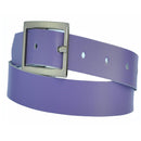 3.5 cm wide genuine leather belt with square buckle.
