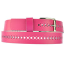 3 cm wide hole belt made of genuine leather (small-large holes)