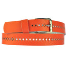 3 cm wide hole belt made of genuine leather (small-large holes)