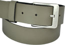 Nickel-free genuine leather belt with antique silver buckle, 4 cm wide