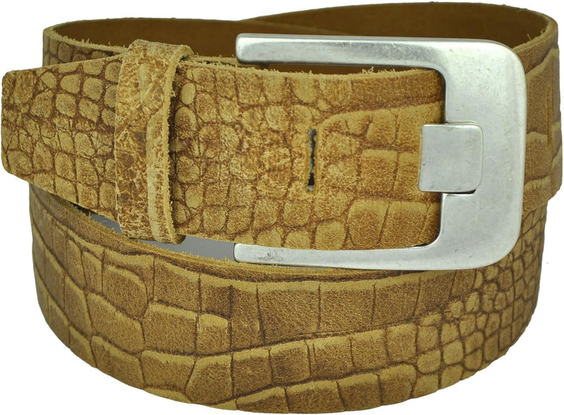 75 to 130 cm waistband and 24 colors available, 5 cm wide, genuine leather belt